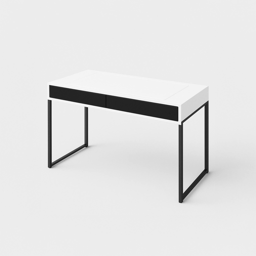 [FURN_0096] Customizable Desk2 (White, Steel)